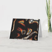 抽象芸術アートグリーティングカード カード (裏面)