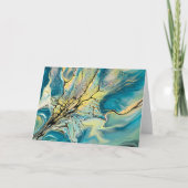 抽象芸術アートグリーティングカー空白のド-内部 カード (正面)