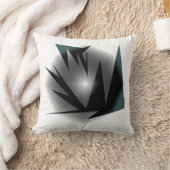 抽象芸術アートグレー白黒 クッション (ブランケット)