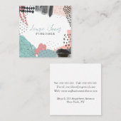 抽象芸術アートコラージュ出版社ライタースクエア コーリングカード (正面/裏面)