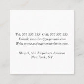 抽象芸術アートコラージュ出版社ライタースクエア コーリングカード (裏面)