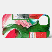 抽象芸術アートコラージュ、ミックスメディア、水彩画2 Case-Mate iPhoneケース (裏面 (横))