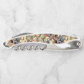 抽象芸術アートコルクスクリュー ソムリエナイフ (裏面)