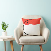 抽象芸術アートコーラルレッド白黒 クッション (椅子)