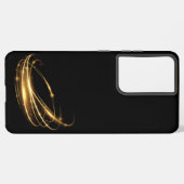 抽象芸術アートゴールデンスパイラルラインスタイル SAMSUNG GALAXYケース (左側面)