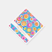 抽象芸術アートサークルARTIST DESIGNER BUSINESS NAME スタンダードカクテルナプキン (角)