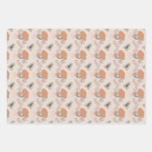 抽象芸術アートシェードオブブラウンラッピング紙シート ラッピングペーパーシート (正面3)