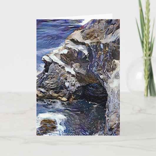 抽象芸術アートシーサイドグラットアートカード カード (正面)