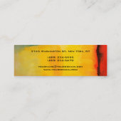 抽象芸術アートスクリプトモノグラムスキニー名刺 スキニー名刺 (裏面)