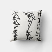 抽象芸術アートスケッチクッション装飾用クッション クッション (裏面)