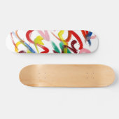 抽象芸術アートスケートボード スケートボード (横)