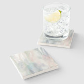 抽象芸術アートストーンコースター ストーンコースター (横)