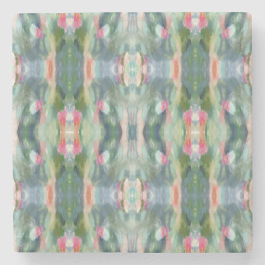 抽象芸術アートストーンコースター ストーンコースター (正面)