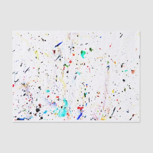 抽象芸術アートスポットパターンカスタムの色 薄葉紙 (正面)