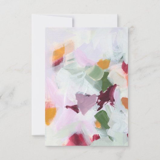 抽象芸術アートスモールビジネスカンパニーロゴブランディング サンキューカード (裏面)