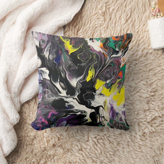 抽象芸術アートスユニークトメント装飾用クッション クッション (ブランケット)