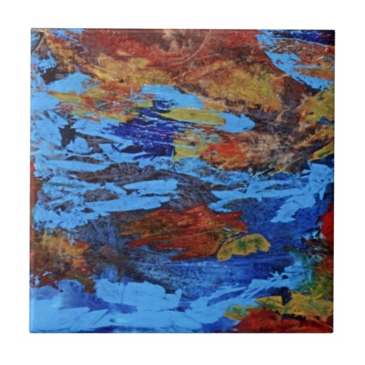 抽象芸術アートセラミックタイル タイル (正面)