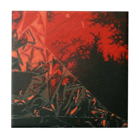 抽象芸術アートセラミックタイル タイル (正面)