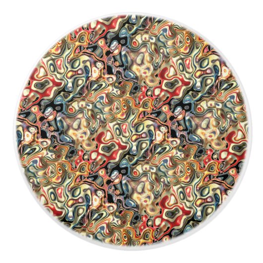 抽象芸術アートセラミックプル セラミックノブ (正面)