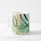 抽象芸術アートセラミックマモダング – コーヒーカップ11oz コーヒーマグカップ (正面左)