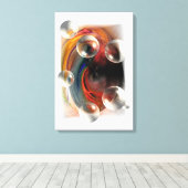 抽象芸術アートセルダルヒズリ美術作品 キャンバスプリント (インサイチュ (ウッドフロア))