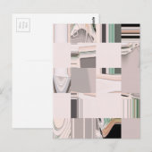 抽象芸術アートタイル ポストカード (正面/裏面)