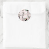 抽象芸術アートタイル ラウンドシール (バッグ)