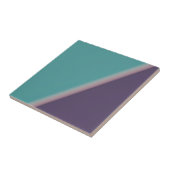 抽象芸術アートターコイズパープル タイル (側面)