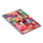 抽象芸術アートテクスチャテクスカラフルチャモダン術 ノートブック (右側)