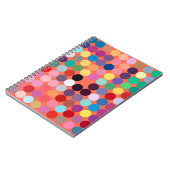 抽象芸術アートテクスチャテクスカラフルチャモダン術 ノートブック (左側)