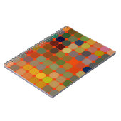 抽象芸術アートテクスチャテクスカラフルチャモダン術 ノートブック (左側)