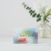 抽象芸術アートテンプレートプロフェッショナルエレガントモダン 名刺 (スタンド正面)