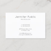 抽象芸術アートテンプレートプロフェッショナルエレガントモダン 名刺 (裏面)