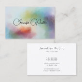 抽象芸術アートテンプレートプロフェッショナルエレガントモダン 名刺 (正面/裏面)