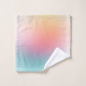 抽象芸術アートテンプレート赤イエローブルーグリーンカラー バスタオルセット (ウォッシュタオル)