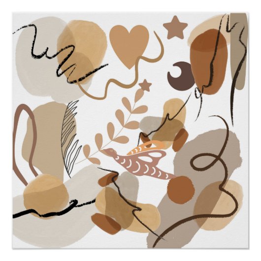 抽象芸術アートテーマポスター ポスター (正面)