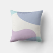 抽象芸術アートデザインブルー クッション (裏面)