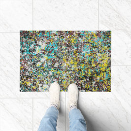 抽象芸術アートデザイン愛好家を対象 ドアマット