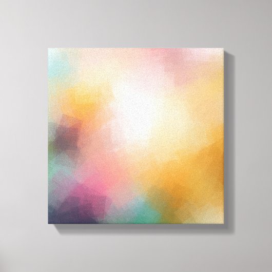 抽象芸術アートトレンディーカラフルエレガントモダン キャンバスプリント (正面)