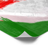 抽象芸術アートナンバー11ビリヤード球 ポスター (角)