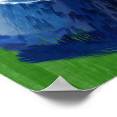 抽象芸術アートナンバー2ビリヤード球 ポスター (角)