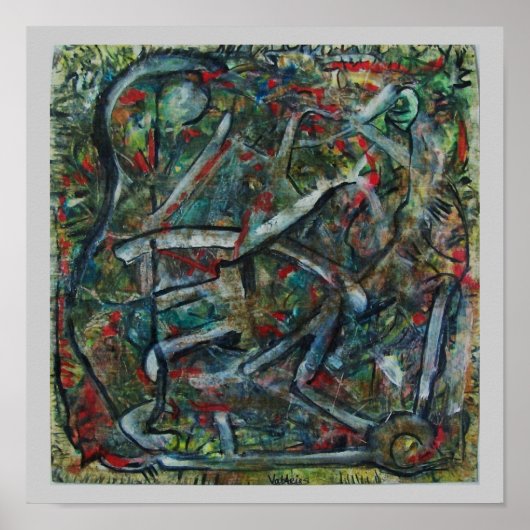 抽象芸術アートバイバルアリズパキダーマトゥス ポスター (正面)