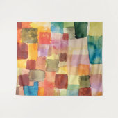 抽象芸術アートバイポールクレー タペストリー (正面(横))