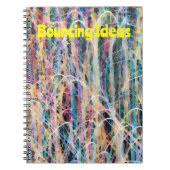 抽象芸術アートバウンスアイディアジャーナルノートブック ノートブック (正面)