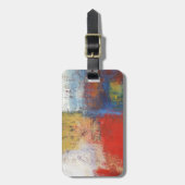 抽象芸術アートバッグラベル ラゲッジタグ (正面縦)