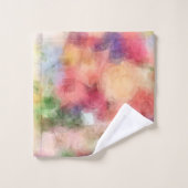 抽象芸術アートバラフラワーズモダンフローラエレガント バスタオルセット (ウォッシュタオル)