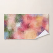 抽象芸術アートバラフラワーズモダンフローラエレガント バスタオルセット (ハンドタオル)