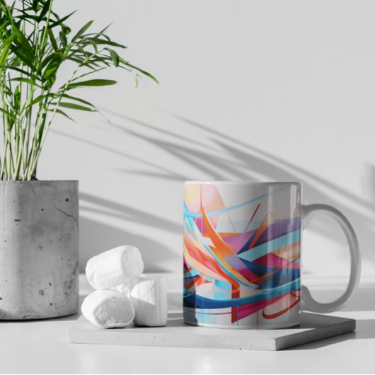 抽象芸術アートバージョン14マグカップ コーヒーマグカップ