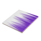 抽象芸術アートパステルラベンダーパープルホワイト タイル (側面)