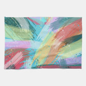抽象芸術アートパステル キッチンタオル (横)